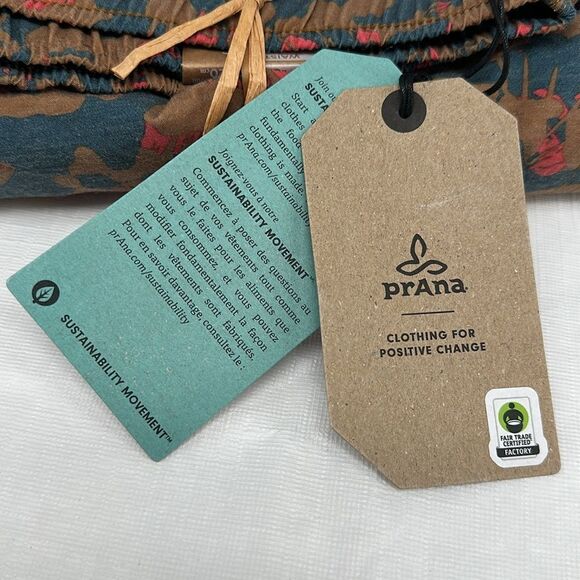 Prana Shorts Mens (M, L, XL) Metric E-Waist Short Fresca Camo 8" Drawstring - Picture 5 of 5